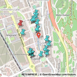 Mappa Via Antonio Pranzelores, 38100 Trento TN, Italia (0.229)