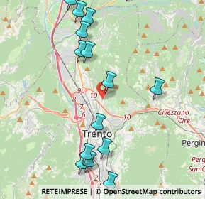 Mappa Via don Leone Serafini, 38121 Trento TN, Italia (5.22529)