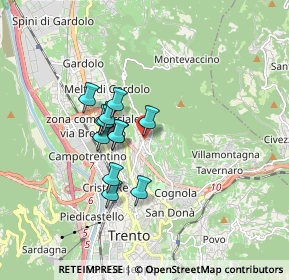 Mappa Via don Leone Serafini, 38121 Martignano TN, Italia (1.25417)