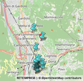 Mappa Via don Leone Serafini, 38121 Trento TN, Italia (2.31375)