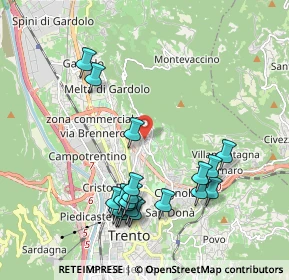 Mappa Via don Leone Serafini, 38121 Martignano TN, Italia (2.11)