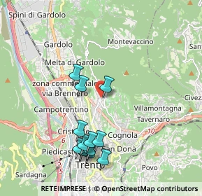 Mappa Via don Leone Serafini, 38121 Martignano TN, Italia (2.00308)