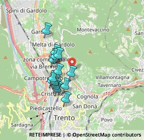 Mappa Via don Leone Serafini, 38121 Martignano TN, Italia (1.35133)