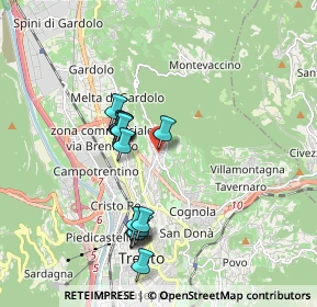 Mappa Via don Leone Serafini, 38121 Trento TN, Italia (1.62375)