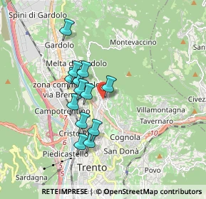 Mappa Via don Leone Serafini, 38121 Martignano TN, Italia (1.39769)