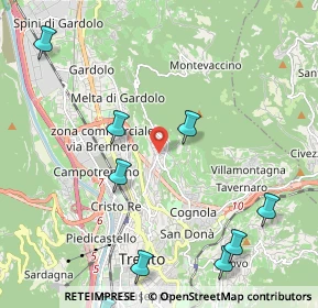 Mappa Via don Leone Serafini, 38121 Trento TN, Italia (3.075)