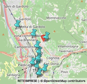 Mappa Via don Leone Serafini, 38121 Trento TN, Italia (2.03417)