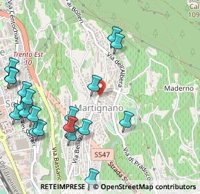 Mappa Via don Leone Serafini, 38121 Martignano TN, Italia (0.6555)