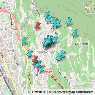 Mappa Via don Leone Serafini, 38121 Martignano TN, Italia (0.32143)