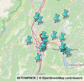 Mappa Via don Leone Serafini, 38121 Trento TN, Italia (6.27471)