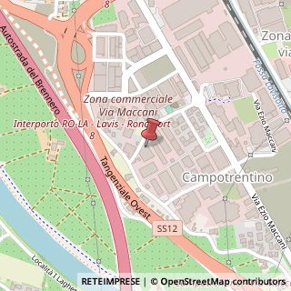 Mappa Via Antonio Detassis, 53, 38121 Trento, Trento (Trentino-Alto Adige)