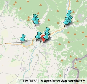 Mappa Via Cavalieri di Vittorio Veneto, 33043 Cividale del Friuli UD, Italia (2.91583)