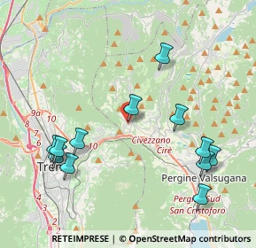 Mappa Via Milana, 38045 Civezzano TN, Italia (4.45833)