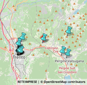 Mappa Via Milana, 38045 Civezzano TN, Italia (4.583)