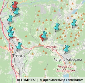 Mappa Via Milana, 38045 Civezzano TN, Italia (5.37727)