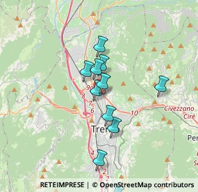 Mappa Via Gemma De Gresti, 38121 Trento TN, Italia (3.00636)