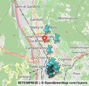 Mappa Via Gemma De Gresti, 38121 Trento TN, Italia (2.31688)
