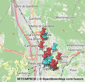 Mappa Via Gemma De Gresti, 38121 Trento TN, Italia (1.94941)