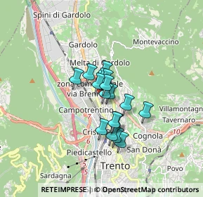 Mappa Via Gemma De Gresti, 38121 Trento TN, Italia (1.01)