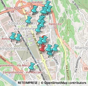 Mappa Via Gemma De Gresti, 38121 Trento TN, Italia (0.447)