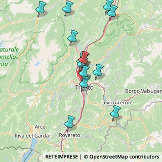 Mappa Via Don Lorenzo Guetti, 38100 Trento TN, Italia (14.73357)