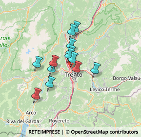 Mappa Via Don Lorenzo Guetti, 38100 Trento TN, Italia (9.52923)