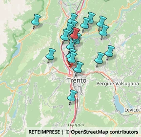Mappa Via Don Lorenzo Guetti, 38100 Trento TN, Italia (6.251)