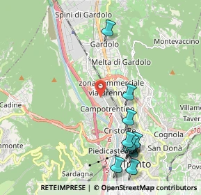 Mappa Via Don Lorenzo Guetti, 38100 Trento TN, Italia (2.3975)