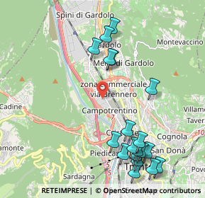 Mappa Via Don Lorenzo Guetti, 38100 Trento TN, Italia (2.39)