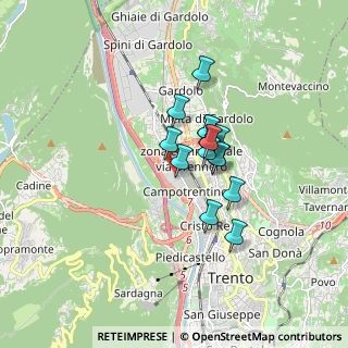 Mappa Via Don Lorenzo Guetti, 38100 Trento TN, Italia (1.094)