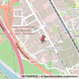 Mappa Via Don Lorenzo Guetti, 44, 38100 Trento, Trento (Trentino-Alto Adige)