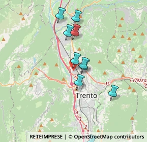 Mappa Via Don Lorenzo Guetti, 38100 Trento TN, Italia (3.91182)