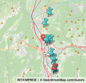 Mappa Via Don Lorenzo Guetti, 38100 Trento TN, Italia (3.62727)