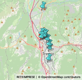 Mappa Via Don Lorenzo Guetti, 38100 Trento TN, Italia (2.46727)