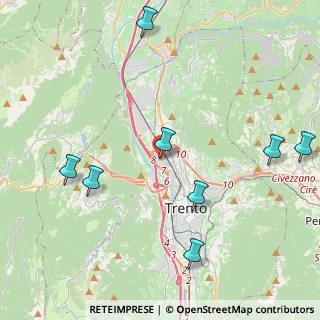 Mappa Via Don Lorenzo Guetti, 38100 Trento TN, Italia (6.22083)