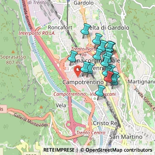 Mappa Via Don Lorenzo Guetti, 38100 Trento TN, Italia (0.77)