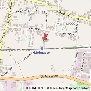 Mappa Via Roma, 4, 33040 Moimacco, Udine (Friuli-Venezia Giulia)