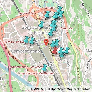 Mappa Passaggio Benvenuto Disertori, 38121 Trento TN, Italia (0.4515)