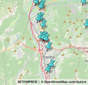 Mappa Passaggio Benvenuto Disertori, 38121 Trento TN, Italia (4.33294)