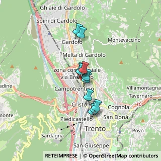 Mappa Passaggio Benvenuto Disertori, 38121 Trento TN, Italia (1.16273)