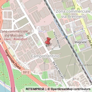 Mappa Via Bepi Mor, 126, 38121 Trento, Trento (Trentino-Alto Adige)