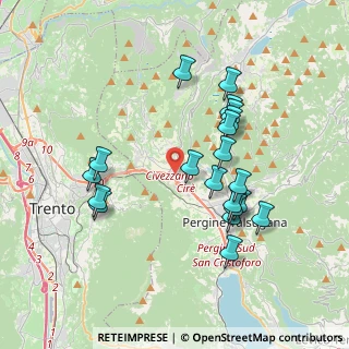 Mappa Via Manfredi, 38057 Pergine Valsugana TN, Italia (3.551)