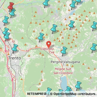 Mappa Via Manfredi, 38057 Pergine Valsugana TN, Italia (7.2505)