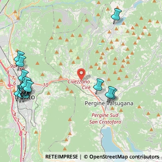 Mappa Via Manfredi, 38057 Pergine Valsugana TN, Italia (6.002)