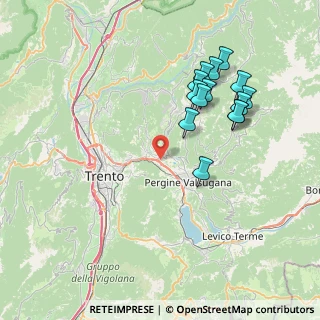Mappa Via Manfredi, 38057 Pergine Valsugana TN, Italia (7.65214)