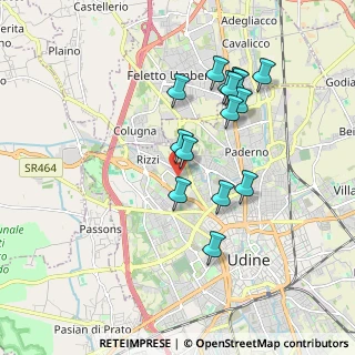 Mappa Via Fagagna, 33100 Udine UD, Italia (1.67333)