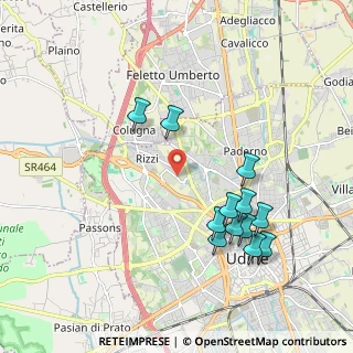 Mappa Via Fagagna, 33100 Udine UD, Italia (1.99333)