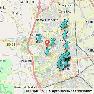 Mappa Via Fagagna, 33100 Udine UD, Italia (1.9015)