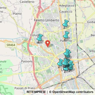 Mappa Via Fagagna, 33100 Udine UD, Italia (2.1875)