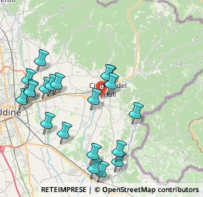 Mappa Strada Valeria, 33043 Cividale del Friuli UD, Italia (8.5435)